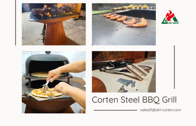 Corten Steel Outdoor Grill